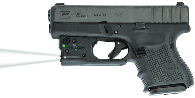 USED Viridian Reactor TL Tactical light for Glock 26/27 featuring ECR and Radiance Includes Hybrid Belt Holster RTL-G26/27 EDEMO1 Used Condition Like - Viridian Weapon Technologies