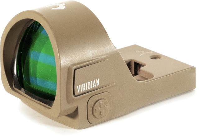 Viridian Weapon Technologies RFX35 22-26mm Reflex Red Dot Sight 3 MOA Green Dot Flat Dark Earth