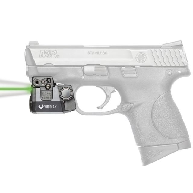 Viridian C5L Universal Sub-Compact ECR Green Laser w/ Tactical Light Black Ambidextrous - Viridian Weapon Technologies