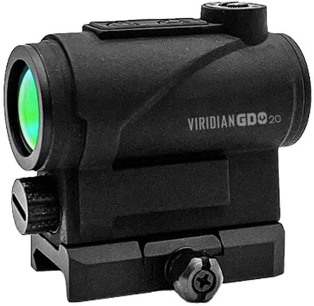 Viridian Weapon Technologies GDO 20 1x20 Green Dot Optic 3 MOA Fixed Mount Black - Viridian Weapon Technologies