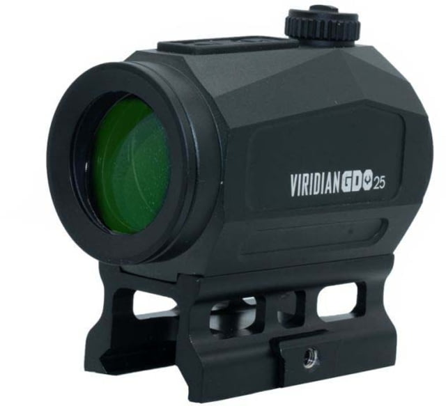 Viridian Weapon Technologies GDO 25 1x25 Green Dot Optic 2 MOA Fixed Mount Black - Viridian Weapon Technologies