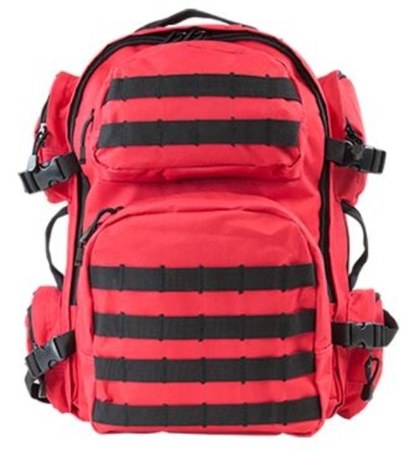 Vism  Series Tactical Backpack with Ballistic Soft Panel-Rectangle Cut 10in X12in Red - Vism