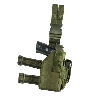 VISM  Universal Drop Leg Holster Green