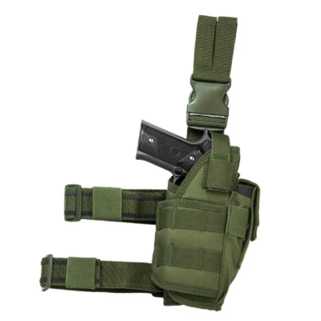 VISM  Tactical Drop Leg Adjustable Holster Green - Vism