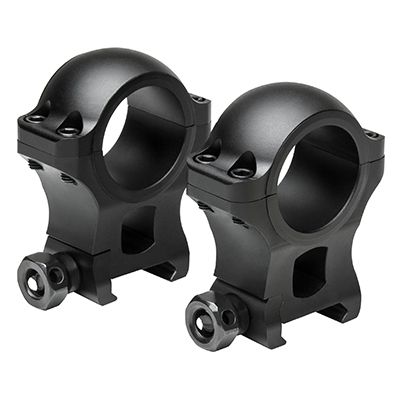 VISM 30mm Hunter Rifle Scope Rings/1.3In Height Black - Vism