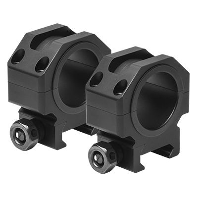 VISM 30mm Tactical Rings/0.9In Height Black - Vism