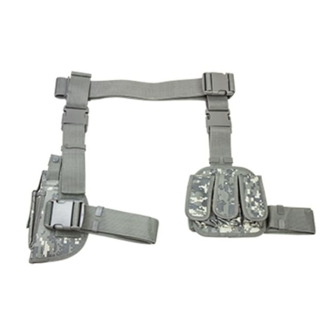 VISM 3Pcs Drop Leg Gun Holster And Magazine Holder/Digital Camo DIGITAL CAMO - Vism