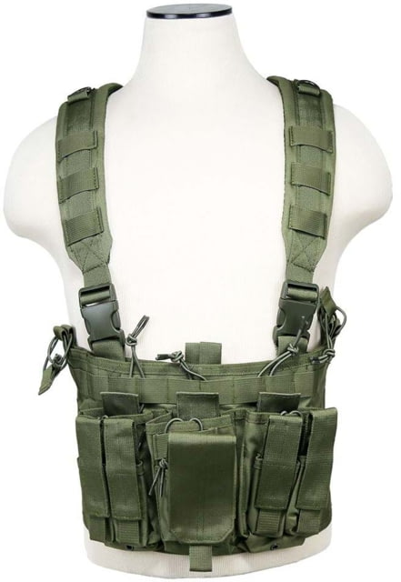 VISM AR & Pistol Mags Chest Rig Green - Vism