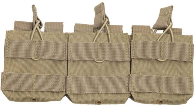 VISM AR10/ M1A/ FAL Triple Mag Pouch Tan - Vism