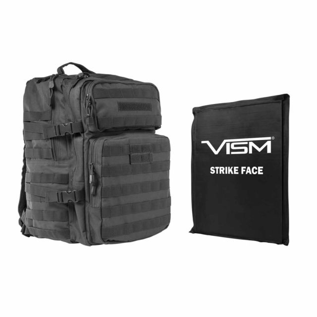 Vism Assault Backpack w/ Ballistic Soft Panel-Rectangle Cut 11 X 14 in Urban Gray - Vism