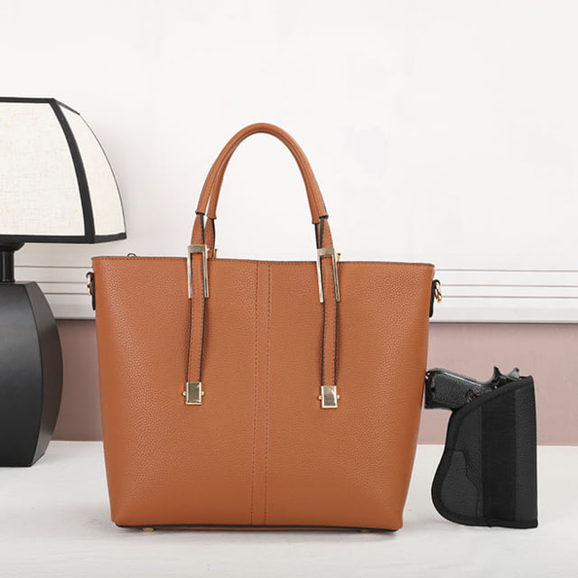 VISM  PU Leather Purse Brown - Vism