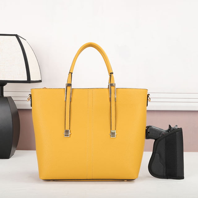 VISM  PU Leather Purse Yellow - Vism