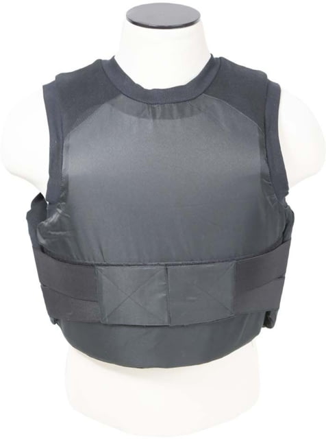 VISM Concealed Carrier Vest w/Two Level IIIA Ballistic Panels XL Black - Vism