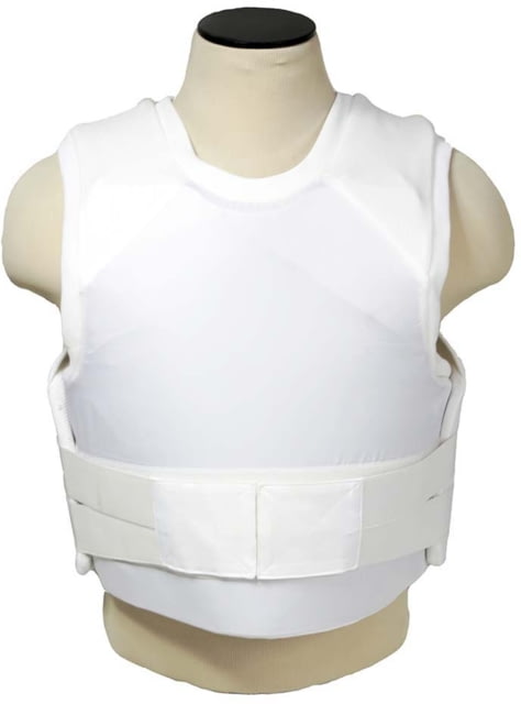 VISM Concealed Carrier Vest wi/Two Level IIIA Ballistic panels Medium White - Vism