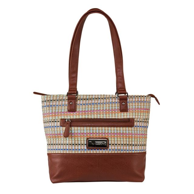 Vism Concealed Carry Woven Tote Bag Brown - Vism
