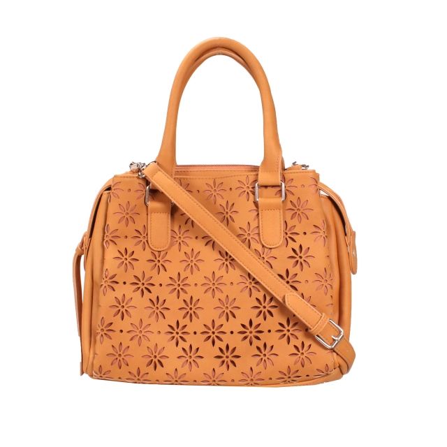 Vism Daisy Crossbody Satchel Brown - Vism