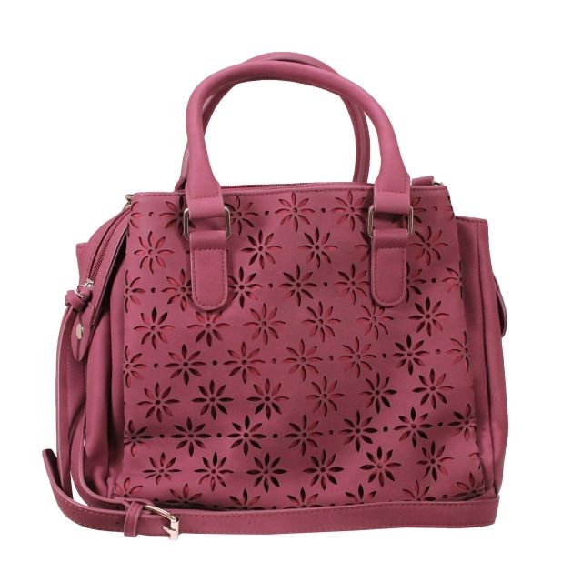 Vism Daisy Crossbody Satchel Burgundy - Vism