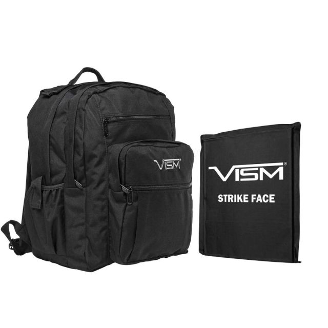 Vism Day Backpack with 10x12 in. Soft Ballistic Panel Black - Vism