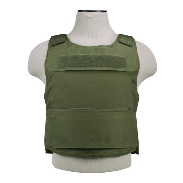 VISM Discreet Plate Carrier w/External Armor Pocket Green Extra Small/Small - Vism