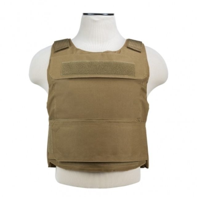 VISM Discreet Plate Carrier w/External Armor Pocket Tan Extra Small/Small - Vism