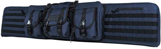 VISM Double 52in Carbine Case Blue With Black Trim - VSM Gun Cases
