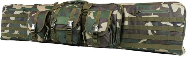 VISM Double 52in Carbine Case Woodland Camo - VSM Gun Cases