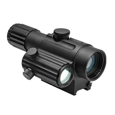 VISM Dual Urban Optic DUO Series 4x32mm Scope w/ Offset Green Dot Sight Black - Vism