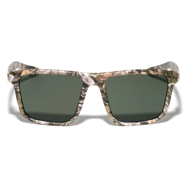 VISM Flat Top Classic Square Sunglasses Camo Frame Black Lens Camo - Vism