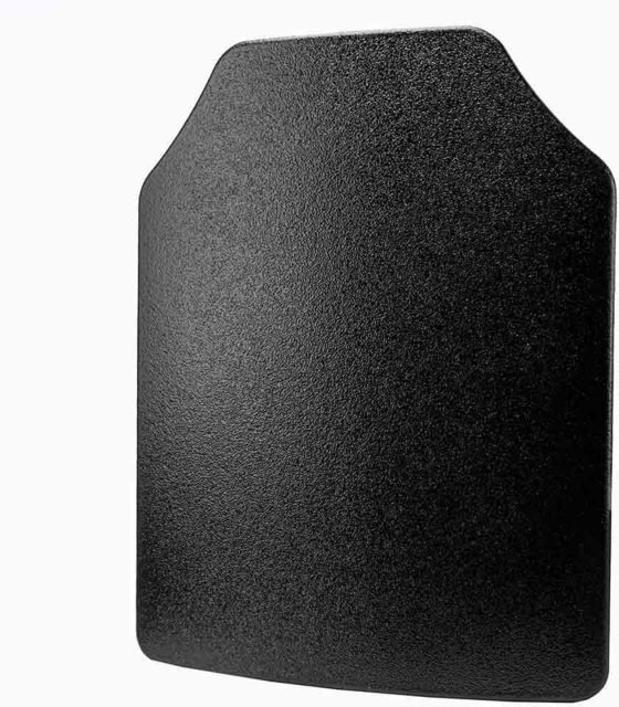 VISM LVL IIIA UHMWPE Hard Ballistic Plate  Curved Shooter's Cut Black - Vism