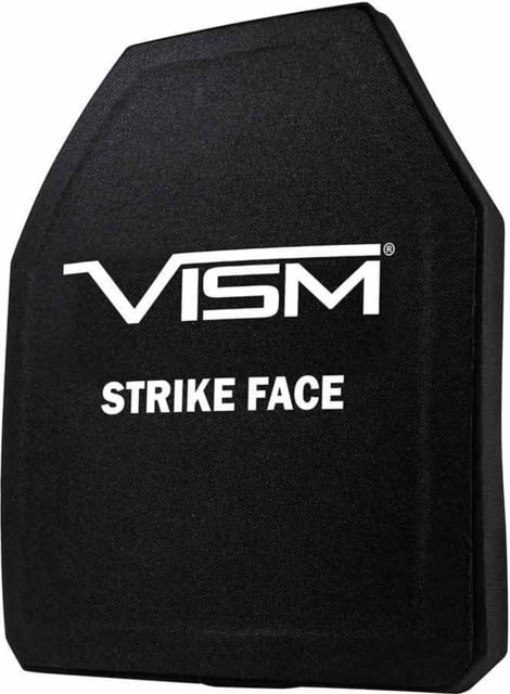 VISM LVL IV Ceramic/PE Ballistic Plate  Multi-Curve Shooter's Cut Black - Vism