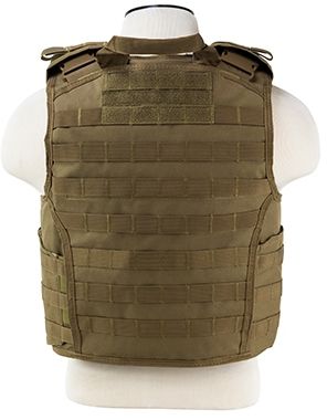 VISM MOLLE Expert Plate Carrier Vest Tan - Vism