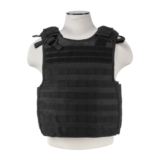 VISM MOLLE Quick Release Plate Carrier Vest Black - Vism