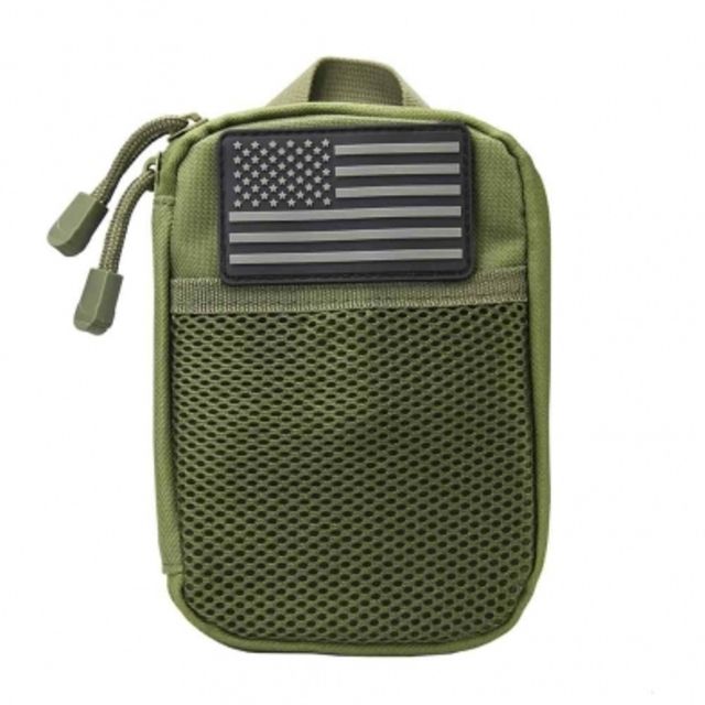 VISM Molle Utility Pouch With U.S. Patch Green - Vism
