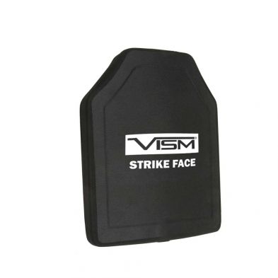 Vism NIJ Certified Level III  Ballistic Plate Shooters Cut Black - Vism