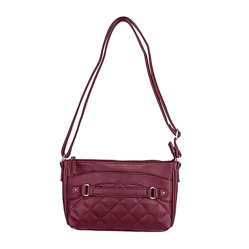 Vism Quilted Crossbody Bag Red - Vism