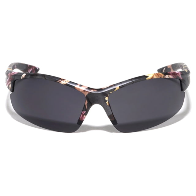 VISM Semi Rimless Sunglasses Camo Frame Black Lens Camo - Vism