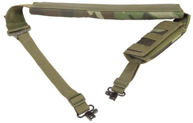 VISM ShotGun BAndolier Sling w/Sling Swivel Hardware Woodland Camo - Vism