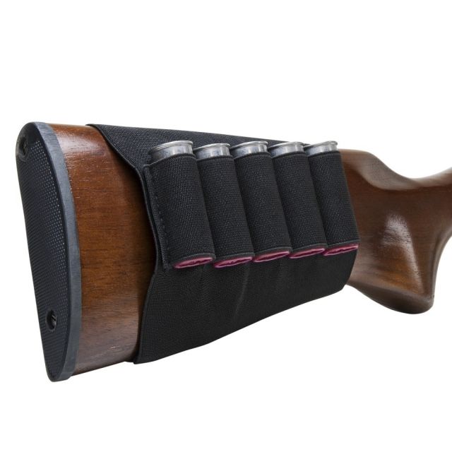 Vism Shotgun Stock Shell Pouch Black - Vism