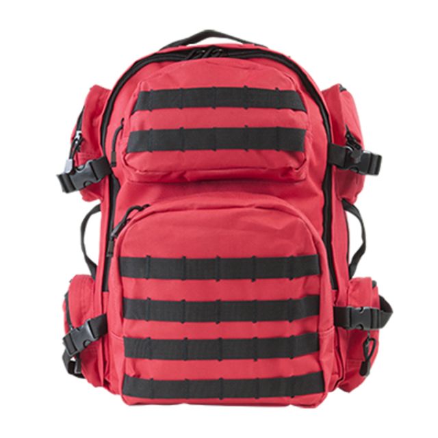 VISM Tactical Backpack Red w/Black Trim - Vism