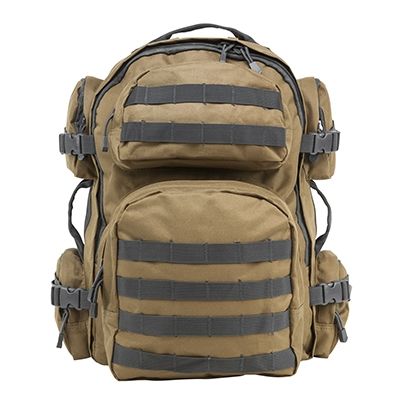 VISM Tactical Backpack Tan w/Urban Gray Trim - Vism