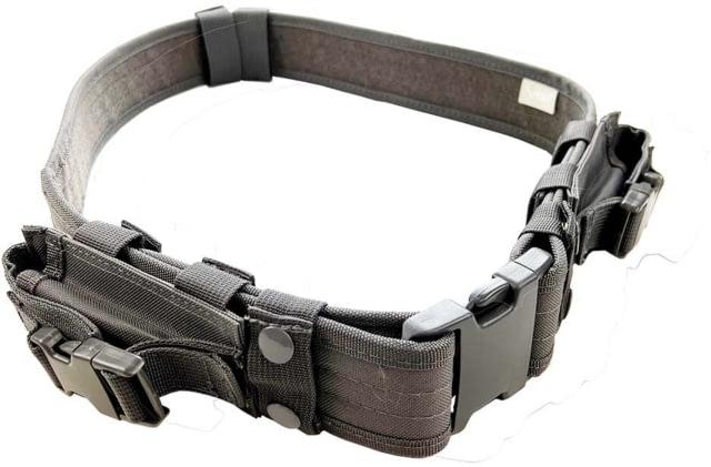 VISM Tactical Belt w/Two Pouches Urban Gray - Vism