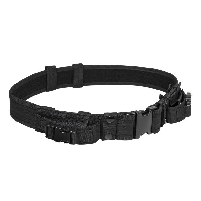 Vism Tactical Shooting / Gun Belt w/ Two Pouches Black Adjustable Waist Size 32 - 49 in - Vism