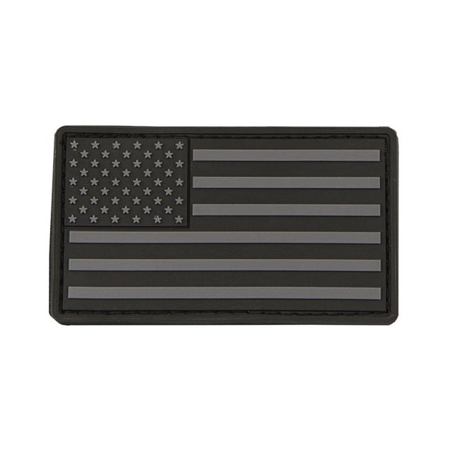 VISM Usa Flag Patch PVC Black - Vism