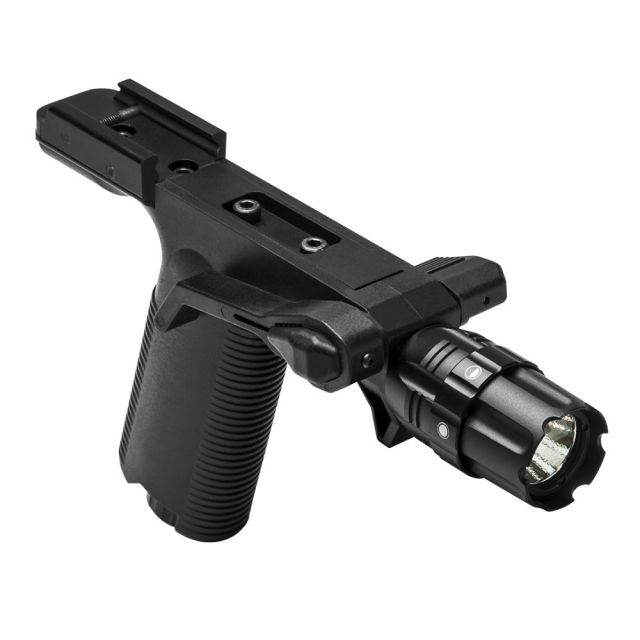 Vism VGF 250 Lumen LED Flashlight Vertical Grip / Picatinny Black - Vism