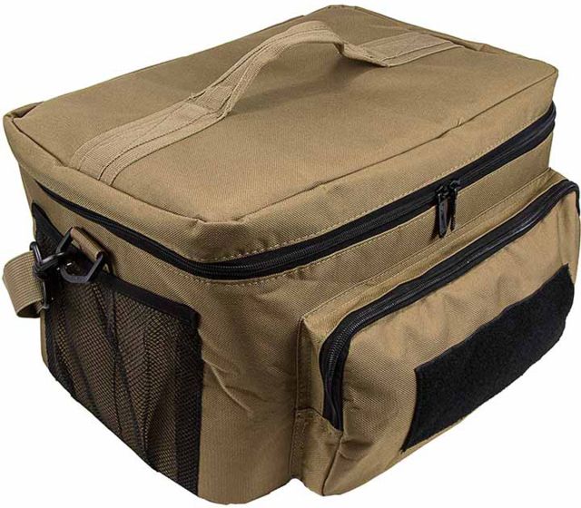 Vism By Ncstar Medium Insulated Cooler Lunch Box With Molle/Pal Webbing Tan