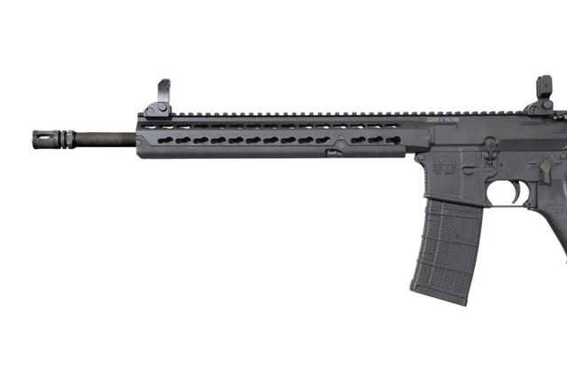 Vltor Vis Key Mod Polylithic Upper with Slimline 14in Hand Guard Black - Vltor