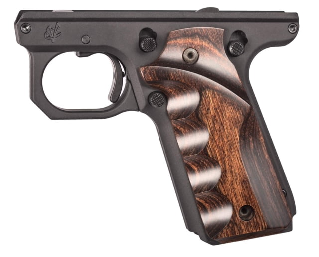 Volquartsen Firearms 1911 Pistol Panel Grips with Finger Grooves Brown - Volquartsen Firearms