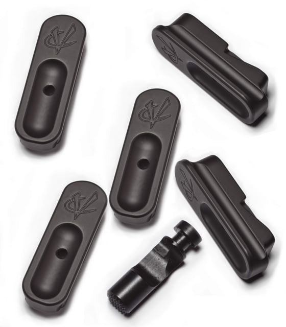 Volquartsen Firearms Extended Magazine Release and Base Pad Kit for MK IV 22/45 5-pack Aluminium Black - Volquartsen Firearms