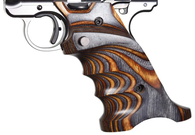 Volquartsen Firearms Laminated Grips for MK IV Left-Handed Wood Brown/Gray - Volquartsen Firearms