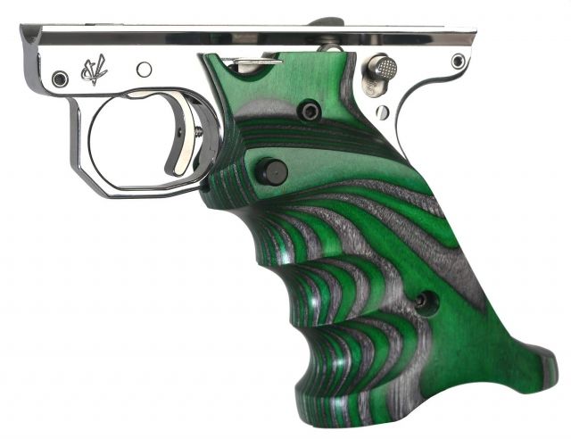 Volquartsen Firearms Laminated Wood Pistol Grips for MKIII Green Right-Handed - Volquartsen Firearms